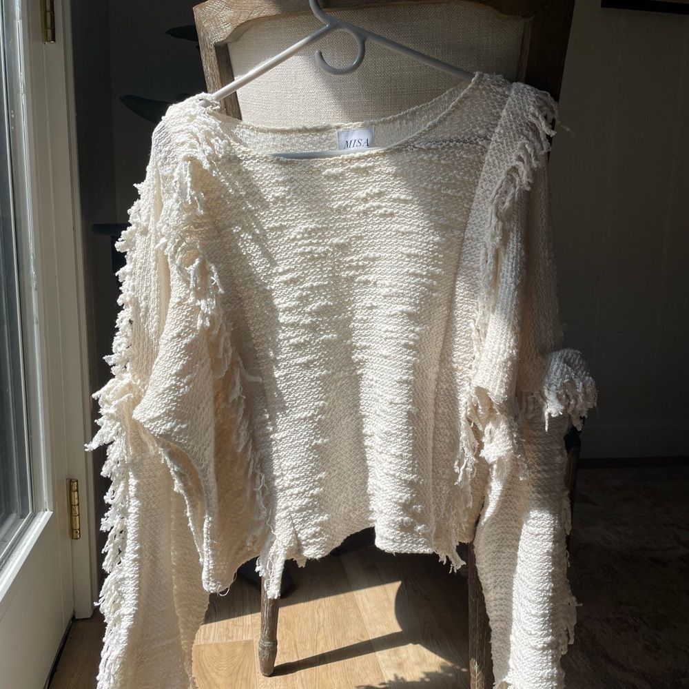 MISA Los Angeles (boutique) Cream Sweater